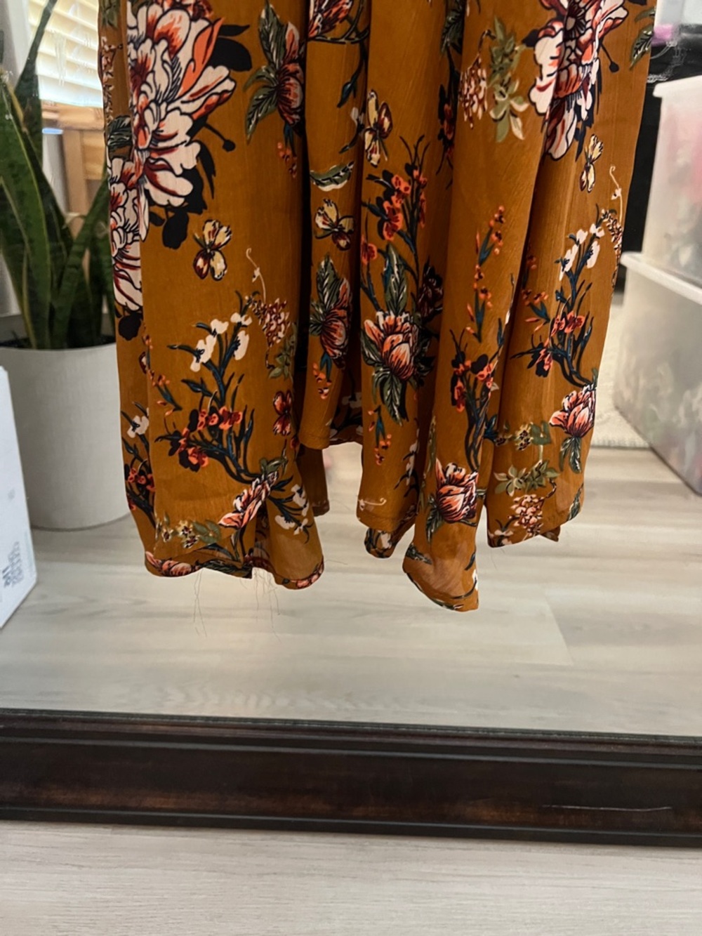 Showpo Vacay Ready Mustard Floral Maxi Dress - Picture 6 of 6
